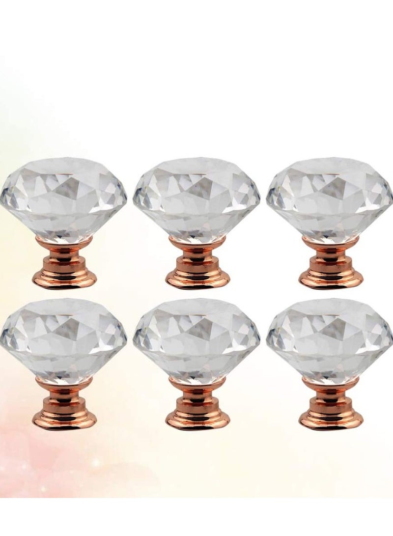SYOSI Dresser Crystal Knobs Drawer Knobs Pulls Cabinet Handle for Home Office Kitchen Wardrobe Cupboard 12pcs 30mm  - Image 5