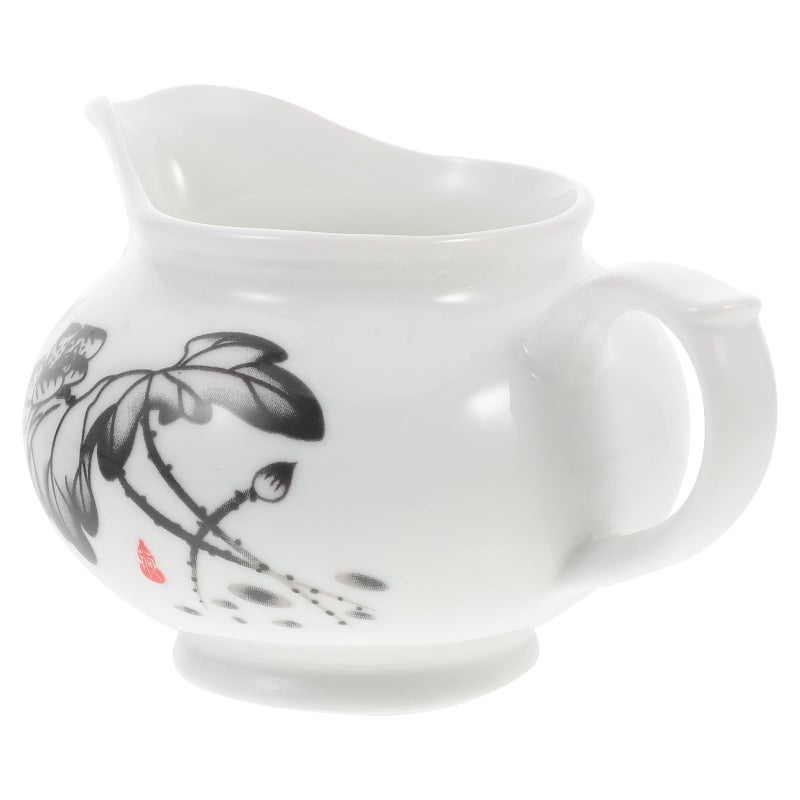 Ceramic Gravy Jug Small Sauce Jug with Smooth Handle and Spout Porcelain Sauce Boat - Image 3