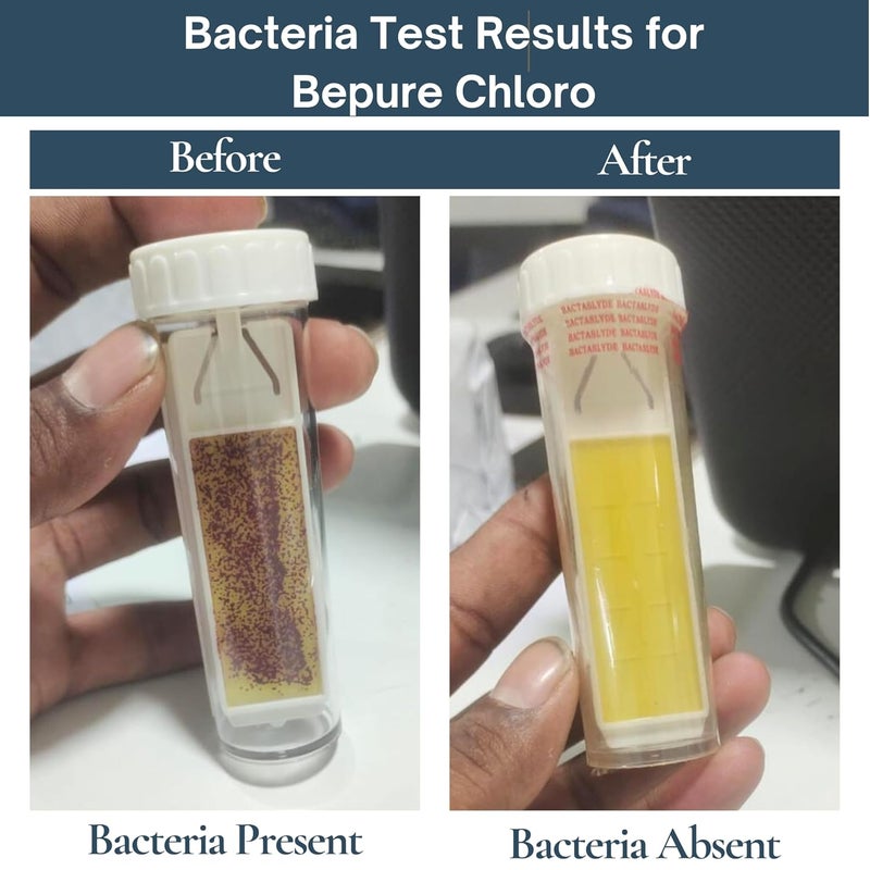 BePURE كلور 1000 | أقراص الكلور لتنقية المياه لخزان المياه | عبوة تحتوي على 60 قرص | يقضي على البكتيريا والطحالب والرائحة من خزان المياه | 60 قرص لـ 60000 لتر - Image 4