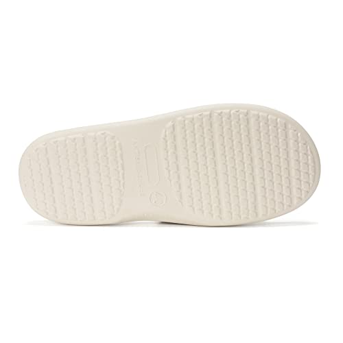 FUNKYMONKEY Mens Bathroom Shower Slippers Indoor Home Beach Non Slip Sandal (7 M US, Beige) - Image 3