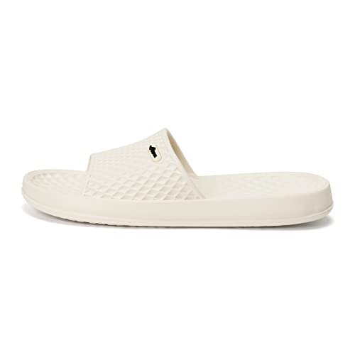 FUNKYMONKEY Mens Bathroom Shower Slippers Indoor Home Beach Non Slip Sandal (7 M US, Beige) - Image 2