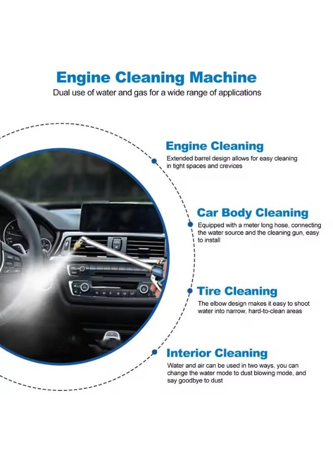 Engine Water Gun Pneumatic Cleaning Tool Car Washer Cleaning 40cm High Pressure Gun Pneumatic Vehicles Engine Oil Cleaner Tools - Image 5