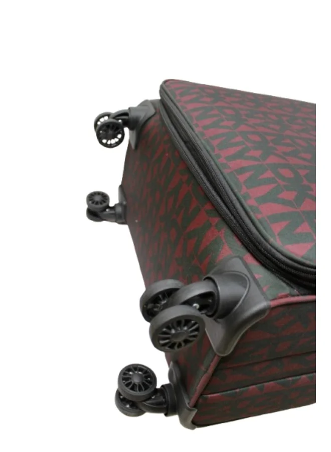 DKNY Garnet DKNY New Era Softside Luggage on Wheels for Unisex | Ultra Lightweight ABS on with Spinner Wheels 4 Color Garnet for Women | Best Price UAE