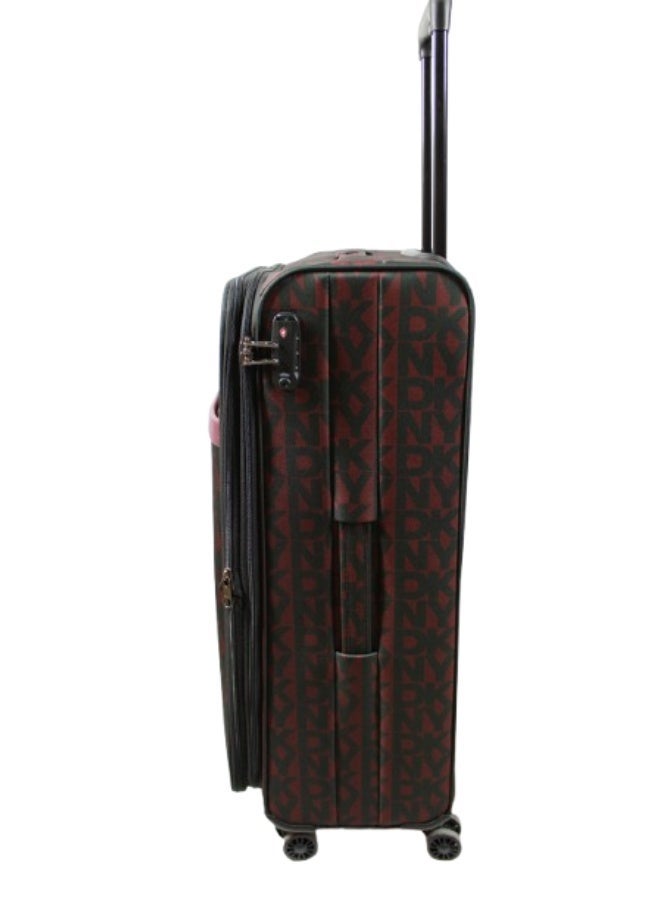 DKNY New Era Softside Luggage on Wheels for Unisex | Ultra Lightweight ABS on with Spinner Wheels 4 Color Garnet - Image 3