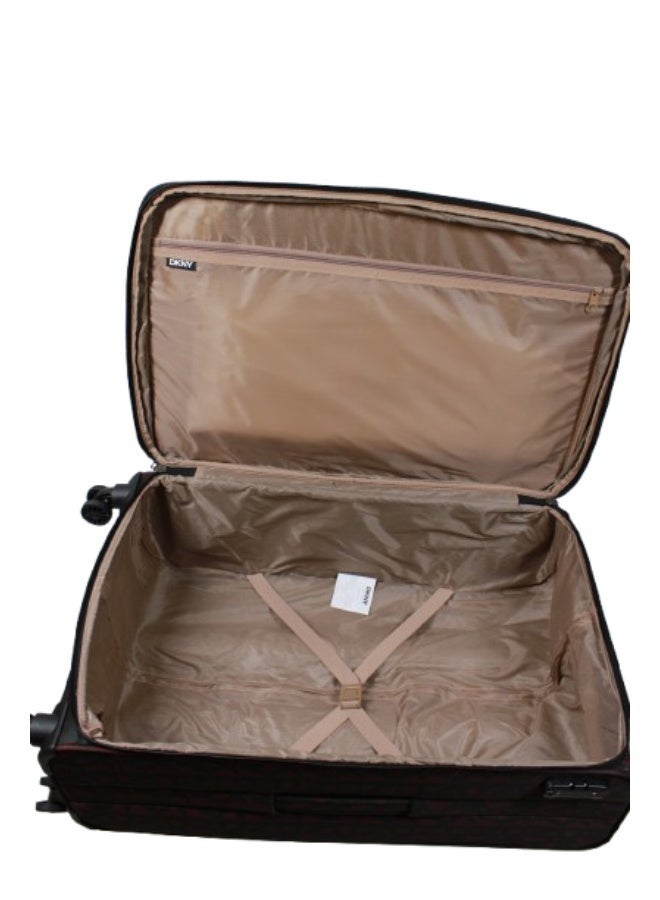 DKNY New Era Softside Luggage on Wheels for Unisex | Ultra Lightweight ABS on with Spinner Wheels 4 Color Garnet - Image 4