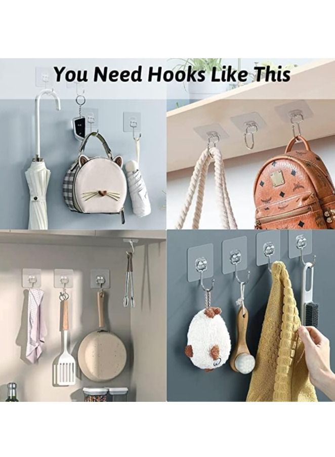 واي آند دي طقم خطافات جدارية متينة مكون من 20 قطعة Transparent 7سم - Image 5