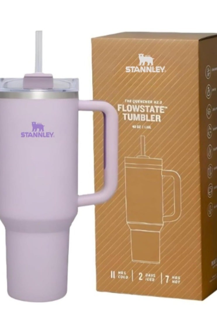Stanley Stanley Quencher H2.0 FlowState Stainless Steel Vacuum Insulated Tumbler with Lid and Straw for Water, Iced Tea or Coffee, Smoothie and More, 40 oz  - Image 1