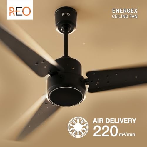 Havells ريو من هافيلز BLDC مروحة سقف 1200 مم "سعر ثابت دائماً" | تدفق الهواء: 220 CMM | السرعة: 350 RPM | وضع الدوران العكسي | إعداد المؤقت | ضمان باب لمدة 2 سنة من الشركة المصنعة (إنرجيكس، مات بلاك) - Image 5