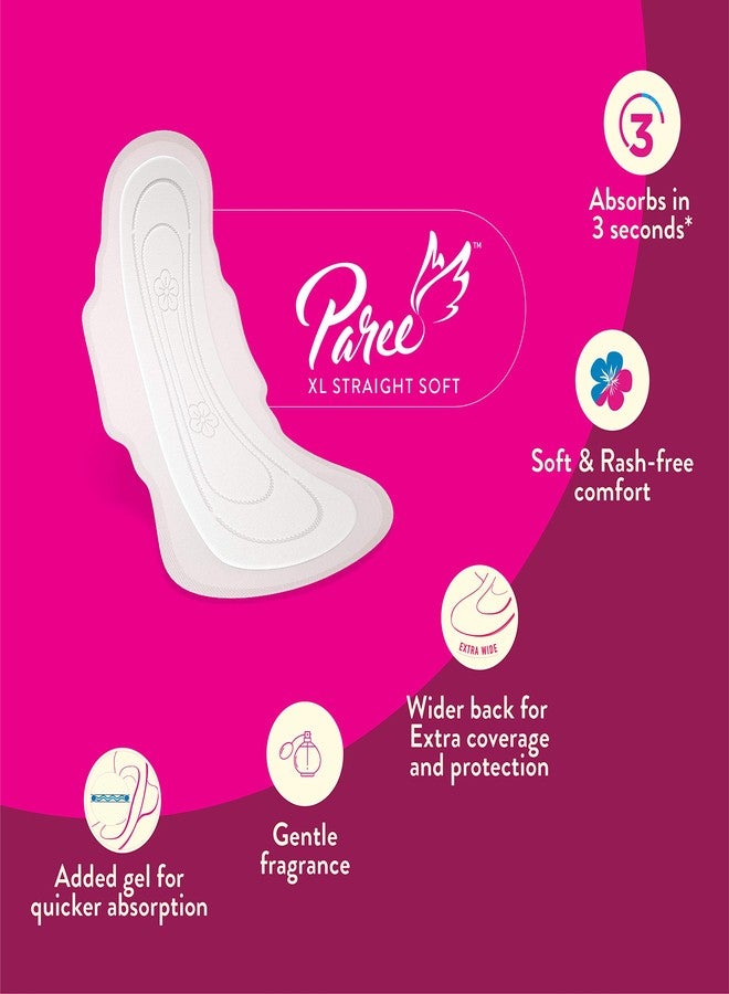 Paree Soft & Rash Free XL Sanitary Pads, 40 Pads + Paree Pariz Intimate Wash with Apple & Red Berry Extracts (100ml) - Image 4