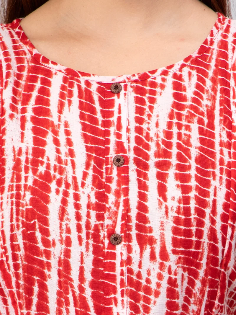 CEE 18 Women's Cotton Rayon A-Line Maternity Feeding Kurti with Zippers