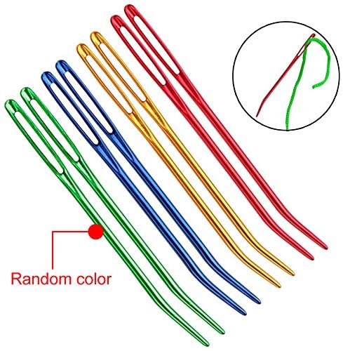 UOOU Yarn Needle,Weaving Needle Tapestry Needle Bent Needles for Crochet Large Eye Darning Needles with Storage Box for Knitting Crochet(Random Color) - Image 2