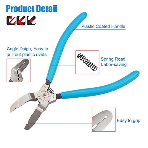 yisige Mutipurpose Diagonal Cutting Pliers Wire Flush Cutters Car Push Retainer Rivet Trim Clip Pry Puller Clips Panel Assortments Puller Auto Body Tools - Image 2