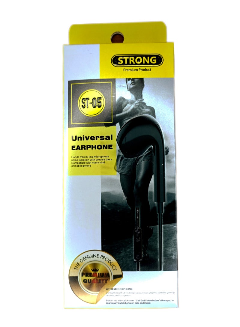 سترونج ST-05 سماعات اذن سلكية مع مايكروفون للمكالمات اللون ابيض - Image 3
