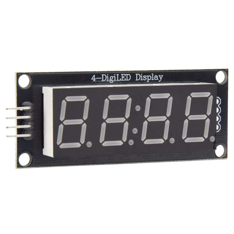 4-Digit 7-Segment Display Tube, LED Display Tube Module, LED Segmented Display, 7 Segment Digital Tube for Use Library TM1637.h(Green Characters) - Image 5