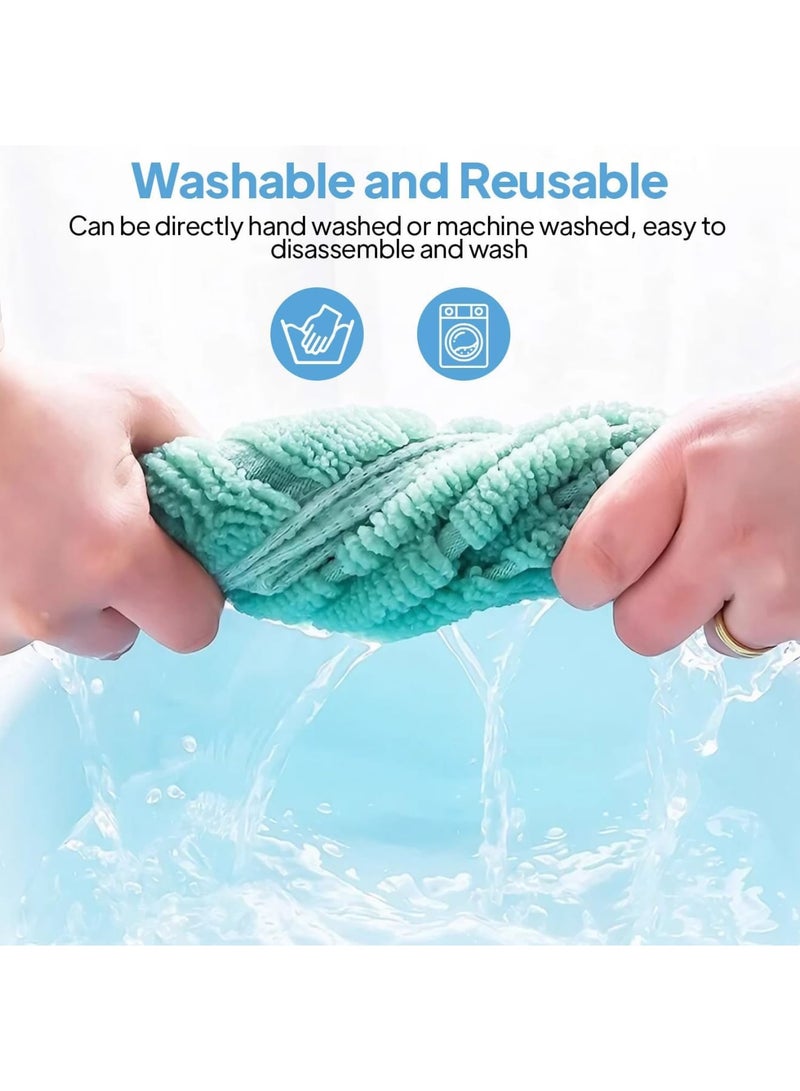 SYOSI Toilet Seat Covers, 3PCS Plush Winter Warmer Cushioned Toilet Seat Cover Set Soft Thick Washable Stretchable for Most Standard Toilets Easy to Install Bathroom Comfort Home Use - Image 5