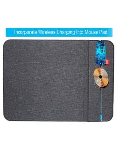 Generic Flat Clicker Mouse Pad With Wireless Charger 10W Fast Wireless Charging Pad For Samsung iPhone  - Image 3