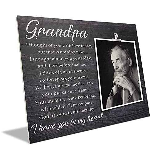 ZENNLAB Grandpa Memorial Picture Frame, In Memory of Grandpa, Memorial Gift for Loss of Grandpa, Sympathy Condolence Gift for Grandpa Bereavement - Image 2