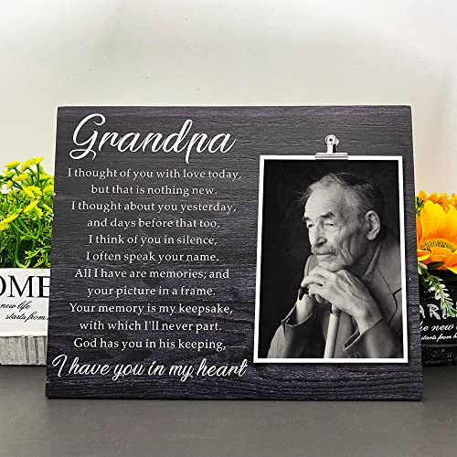 ZENNLAB Grandpa Memorial Picture Frame, In Memory of Grandpa, Memorial Gift for Loss of Grandpa, Sympathy Condolence Gift for Grandpa Bereavement - Image 4