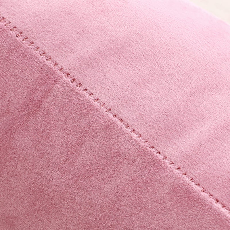 NiNi ALL Decorative Throw Pillow Covers Velvet Soft for Couch Sofa Bedroom Living Room Outdoor Pack of 2 20x20 Inch Pink - Image 4