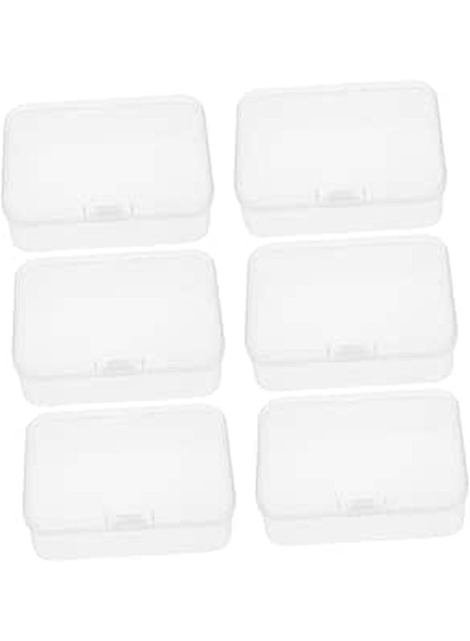 6pcs Plastic Storage Boxes For Cards Business Cards Poker Cards Organizing Sealed - Image 1