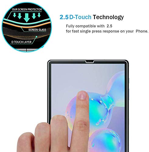 TECHSHIELD Tempered Glass Screen Protector Compatible With Samsung Galaxy Tab S6 10.5 Inch (2019 Model) (T860/865) for Tablet - Image 4