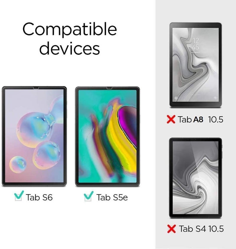 TECHSHIELD Tempered Glass Screen Protector Compatible With Samsung Galaxy Tab S6 10.5 Inch (2019 Model) (T860/865) for Tablet - Image 2