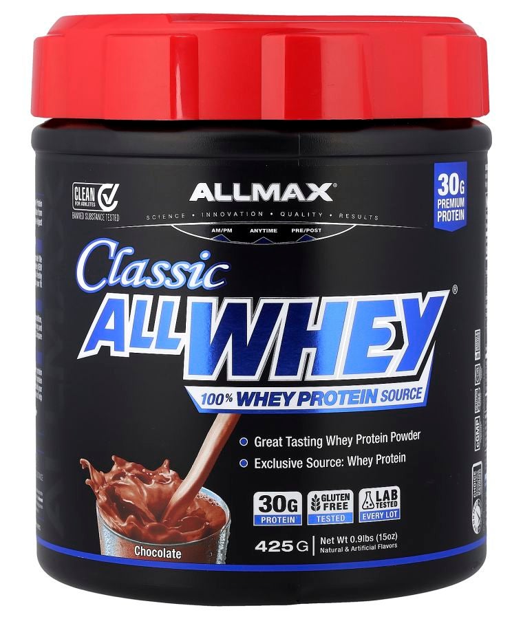 Allmax CLASSIC ALLWHEY® 100% Whey Protein Source Chocolate 0.9 lbs (425 g)