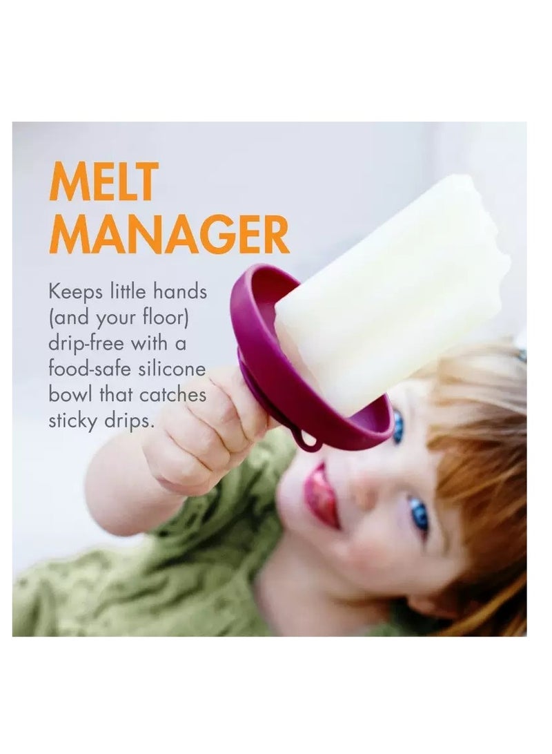 4Pcs Children's Anti-Dirty Hands Ice Cream Stand Silicone, Popsicle Stand  - Image 3
