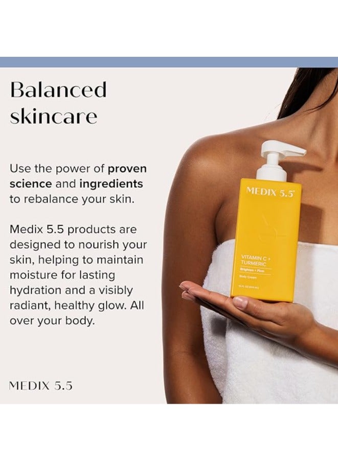 ميديكس 5.5 ميديكس ٥.٥، كريم للجسم، فيتامين سي + الكركم، ١٥ أونصة سائلة (٤٤٤ مل) - Image 2