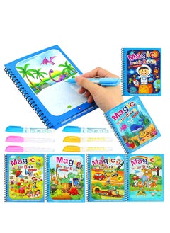 Oasisgalore Magic Water Painting Book,Educational Learning Toys for Kids Ages 1 2 3 4  - Image 1
