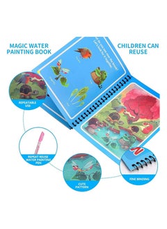 Oasisgalore Magic Water Painting Book,Educational Learning Toys for Kids Ages 1 2 3 4  - Image 3