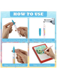 Oasisgalore Magic Water Painting Book,Educational Learning Toys for Kids Ages 1 2 3 4  - Image 5