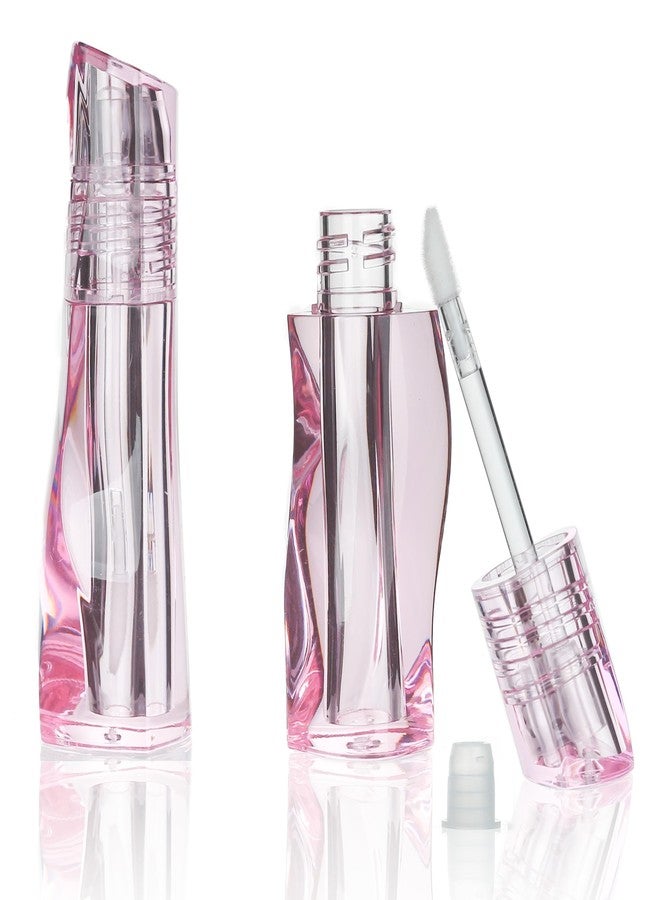 COSIDEA 14 pcs 3ml Pink Empty thick wall lip gloss tubes with wand unique twisted shape lipgloss tube container bottles - Image 1