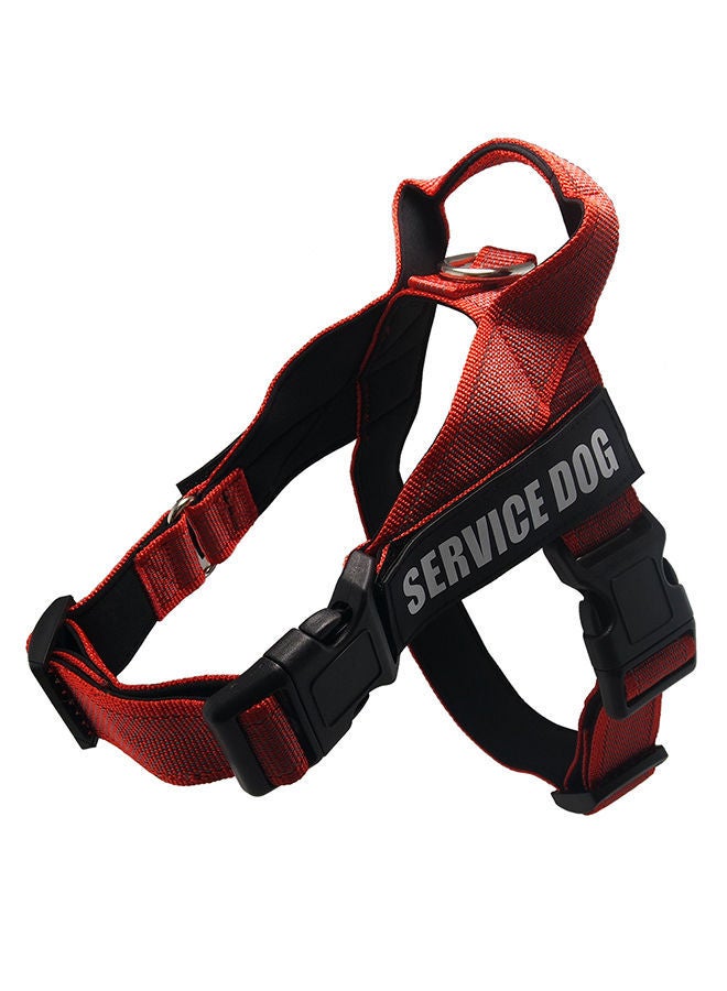 NIBEMINENT Adjustable Service Dog Harness Vest Red/Black L - Image 1