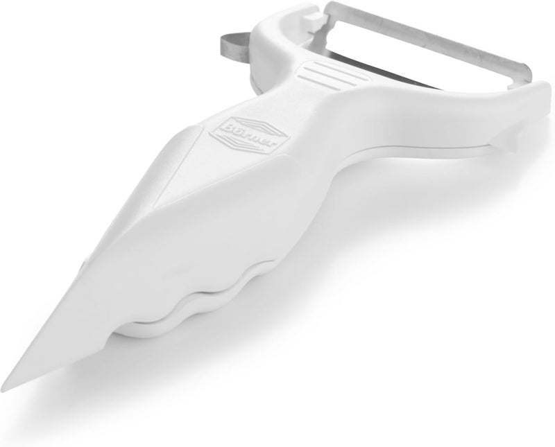 Börner by Reston Lloyd Vegetable Peeler, Garnish Knife, Nutmeg/Garlic Grater, Made in Germany, White - Image 1