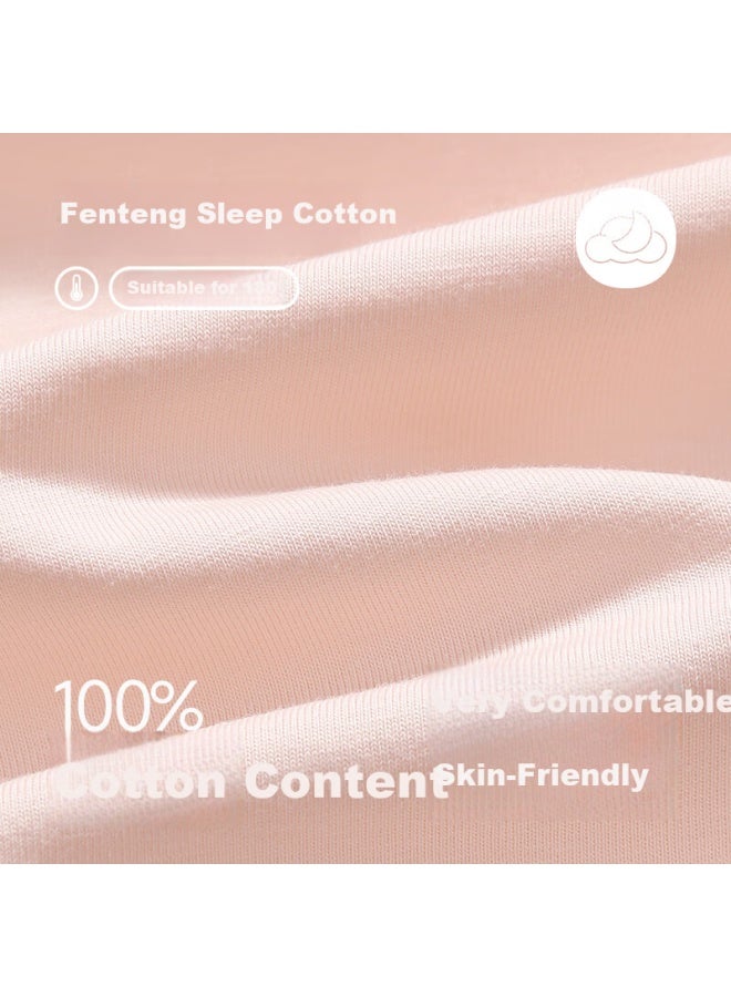 Fenton Fenteng Couples Pajamas Women Spring Autumn New Pure Cotton Long Sleeve Round Neck Loose Youth Men Plus Size 100% Cotton Homewear Set - Image 1