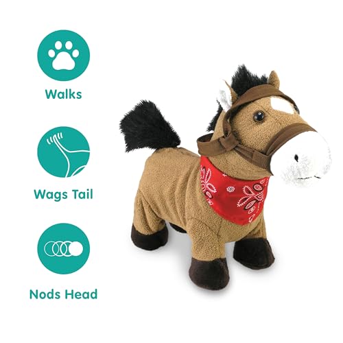 Cuddle Barn – Gallop The Musical Horse | Animated Plush Toy | Gallops, Trots, and Sings “Giddy Up, Lil’ Cowboy” | Stuffed Animal 10” - Image 2