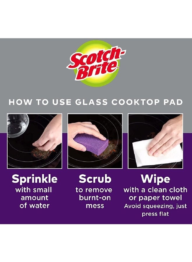 Scotch Brite Glass Cooktop Pad Purple  3 x 14.8 x 8.2 cm UU011198569 - Image 5