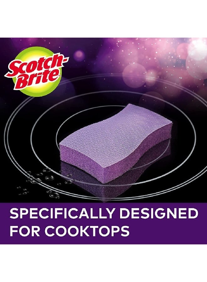 Scotch Brite Glass Cooktop Pad Purple  3 x 14.8 x 8.2 cm UU011198569 - Image 2