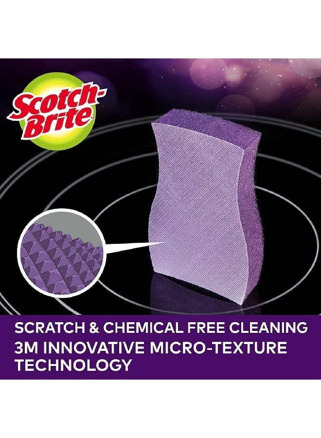 Scotch Brite Glass Cooktop Pad Purple  3 x 14.8 x 8.2 cm UU011198569 - Image 3