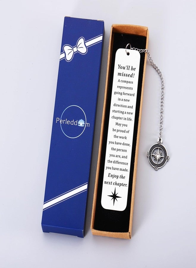 Perleddom Teacher Retirement Gift for Coworker Leaving Gifts for Women Men Retirement Gift for Woman Men Farewell Going Away Gifts for Coworkers Women Co-Worker Leaving Bookmarks Retiring Bookmark - Image 2