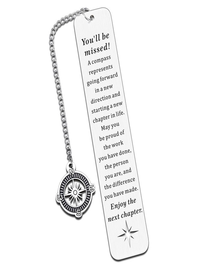 Perleddom Teacher Retirement Gift for Coworker Leaving Gifts for Women Men Retirement Gift for Woman Men Farewell Going Away Gifts for Coworkers Women Co-Worker Leaving Bookmarks Retiring Bookmark - Image 1