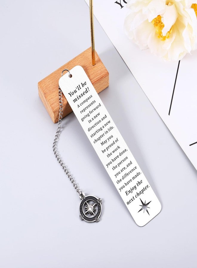 Perleddom Teacher Retirement Gift for Coworker Leaving Gifts for Women Men Retirement Gift for Woman Men Farewell Going Away Gifts for Coworkers Women Co-Worker Leaving Bookmarks Retiring Bookmark - Image 4