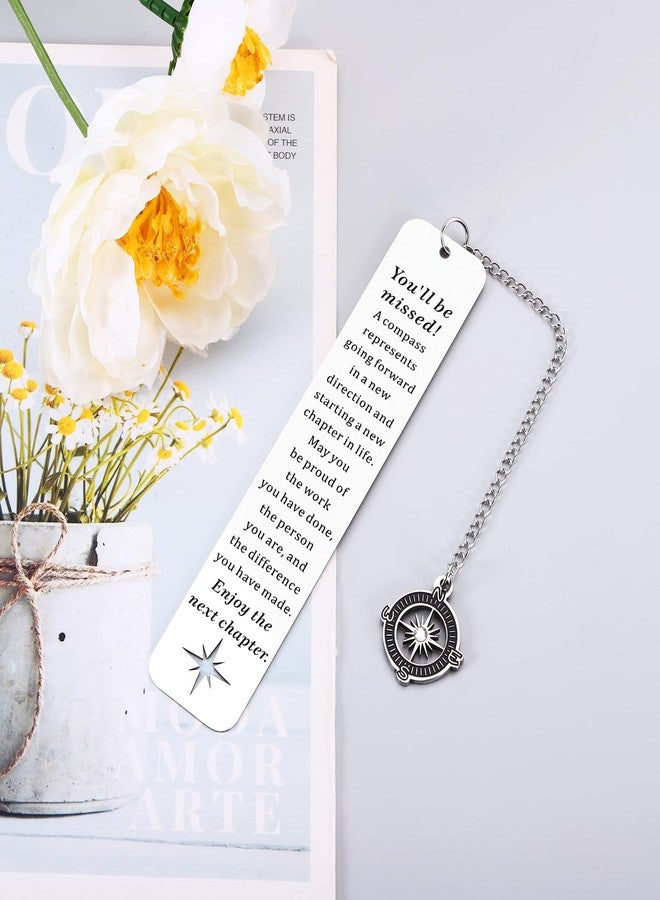 Perleddom Teacher Retirement Gift for Coworker Leaving Gifts for Women Men Retirement Gift for Woman Men Farewell Going Away Gifts for Coworkers Women Co-Worker Leaving Bookmarks Retiring Bookmark - Image 3