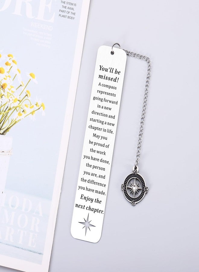 Perleddom Teacher Retirement Gift for Coworker Leaving Gifts for Women Men Retirement Gift for Woman Men Farewell Going Away Gifts for Coworkers Women Co-Worker Leaving Bookmarks Retiring Bookmark - Image 5