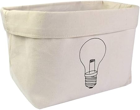 Azeeda Large Lightbulb Canvas OrganiserStorage Bag OR00011479 - Image 1
