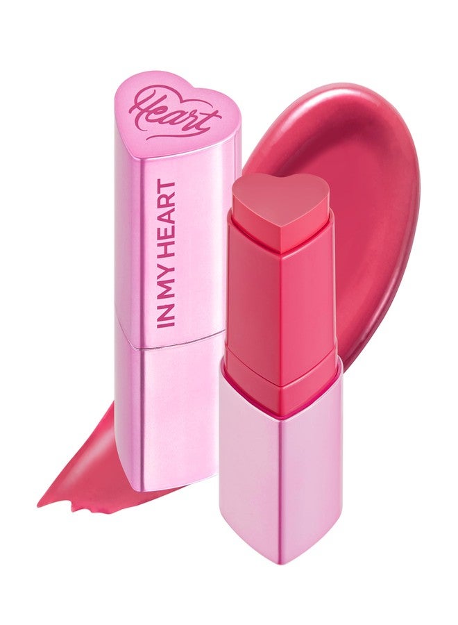 تاتش إن سول أحمر خدود Touch in Sol In My Heart Stick - كريم كوري يتحول إلى زبدة للخدود والشفاه والعينين | لون قابل للتكثيف، مرطب، يدوم طويلاً مع فيتامين E وشمع الكانديليلا وزيوت نباتية | وردي فاقع، 0.25 أونصة - Image 1