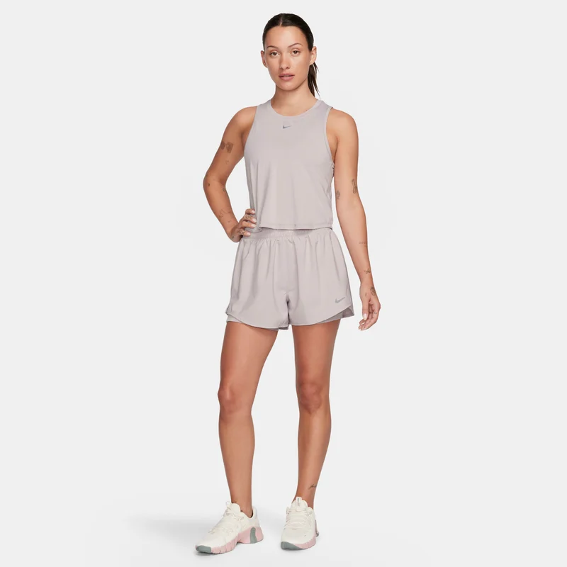 Nike Beige Women's One Classic Dri-FIT Cropped Tank Top for Women | Best Price UAE