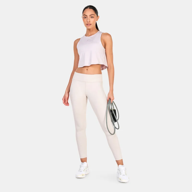 Nike Beige Women's One Classic Dri-FIT Cropped Tank Top for Women | Best Price UAE