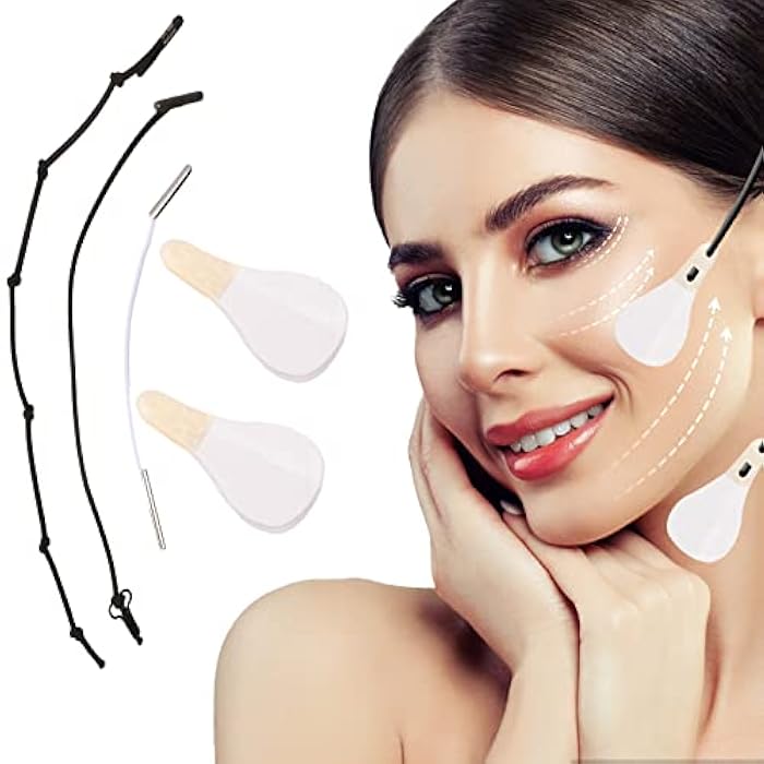 Elitecran Face Lift Tape, Face Tape Lifting Invisible, 40 Pcs Face Lift Double chin Stickers Neck Lift Tapes and Bands Makeup Tool for Lifting Saggy Skin and Wrinkles - Image 2